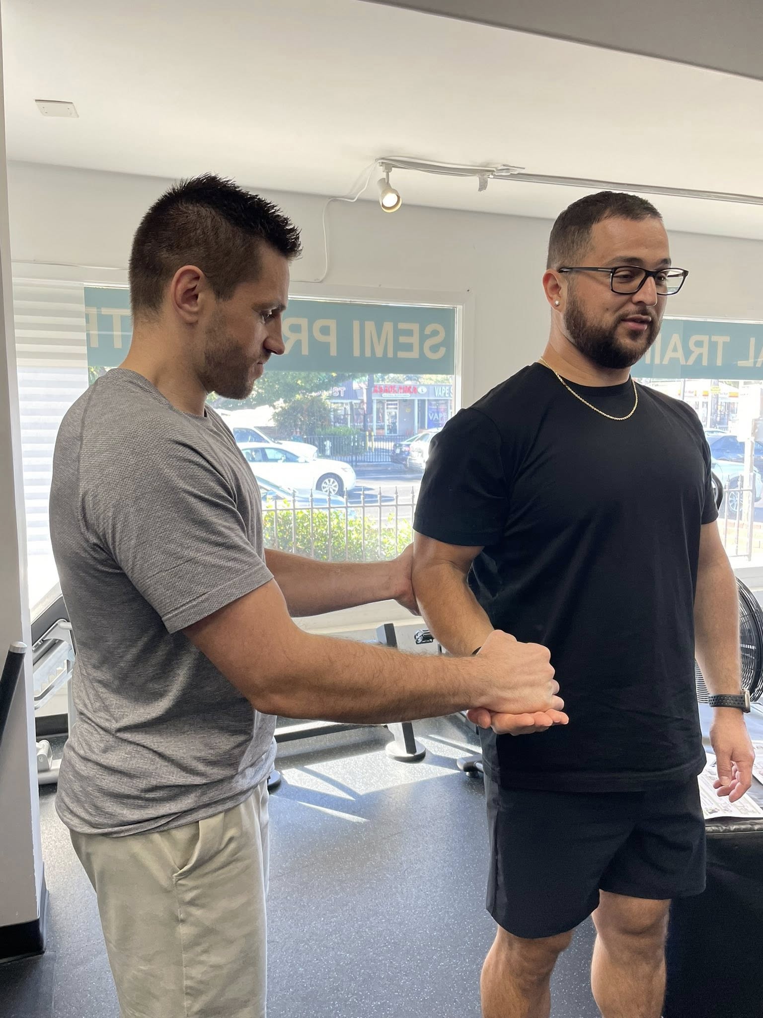 With Brandon Fox and Dr. Sean at Upper Body Mastery